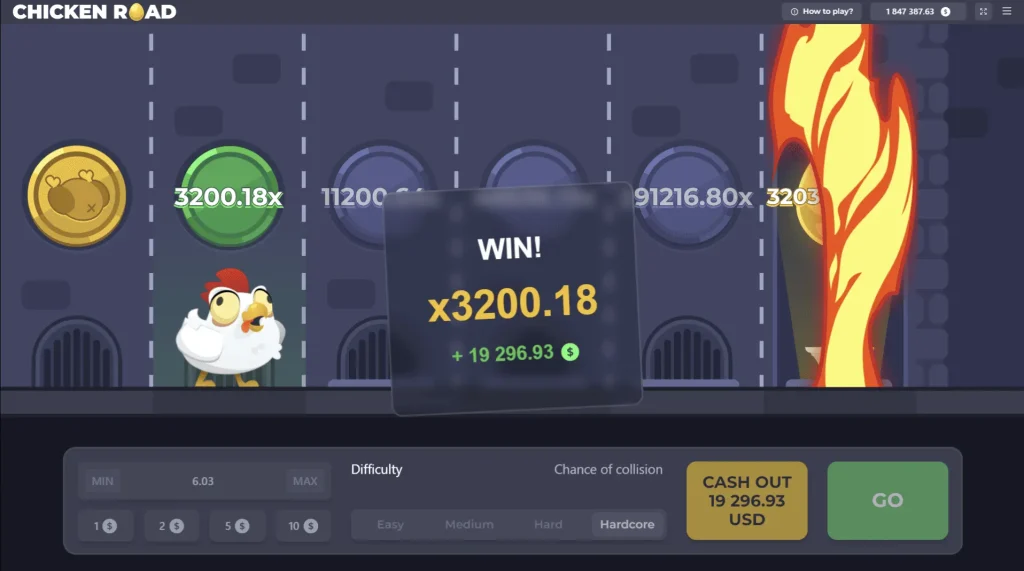 Jouer à l'application Chicken Road